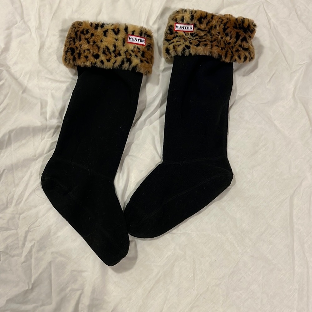 Hunter Leopard Print Socks